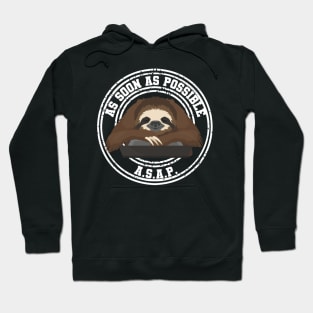 Humor Lazy worker Cute Funny Sloth Hoodie